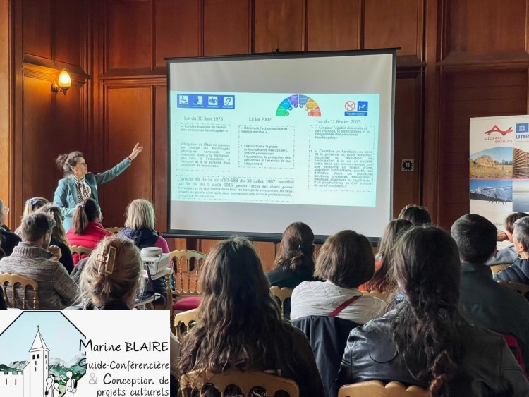 Blaire Marine, conférence accessibilité à la culture, oct 2025