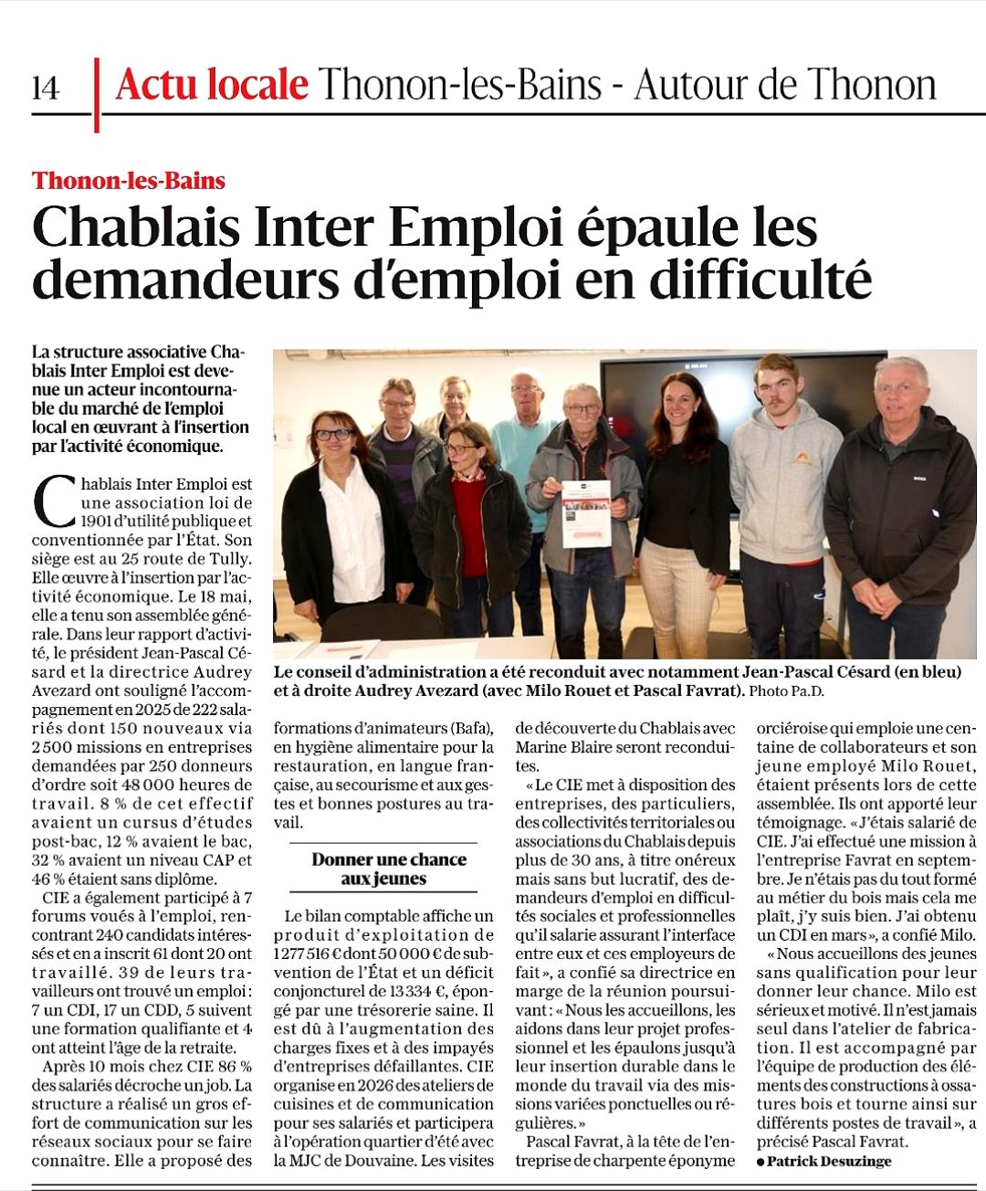 BLAIRE MARINE JOURNAL DL 20 MAI 2026